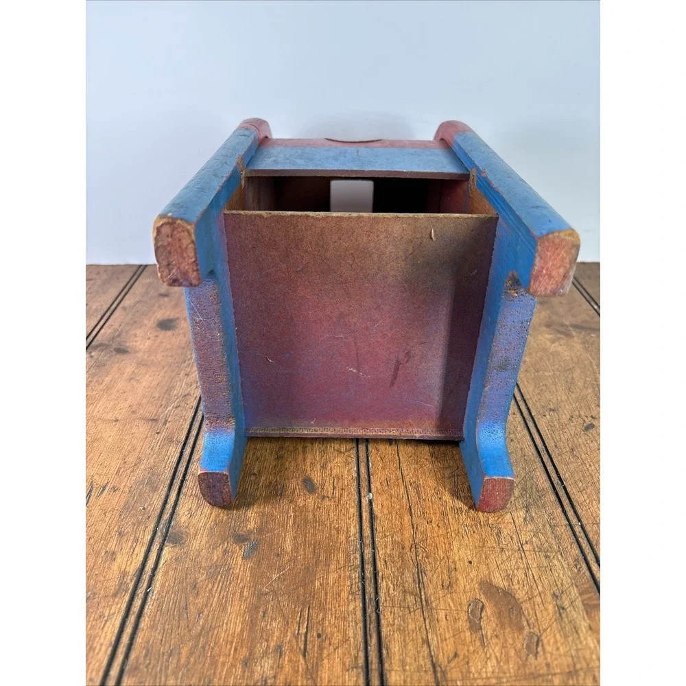 Vintage Wooden Playskool Postal Station Mailbox 10.5 Inches Tall No Blocks